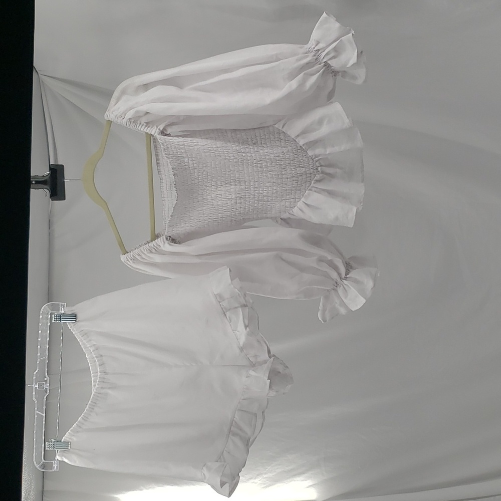 Sleeper White Ruffled set - Picture 3 of 16